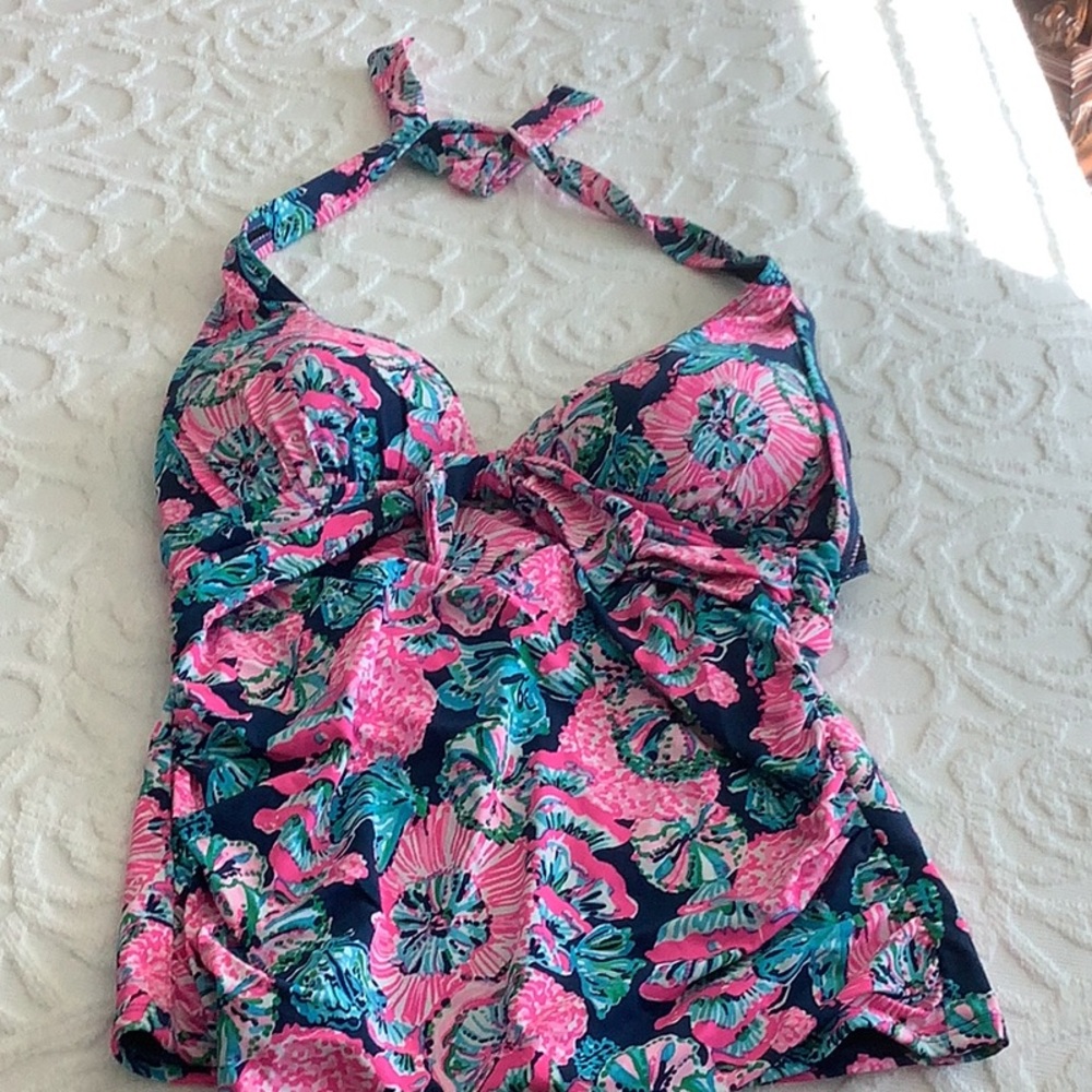 Lilly Pulitzer Scroom With View Armen Tankini top NWOT - Picture 4 of 6